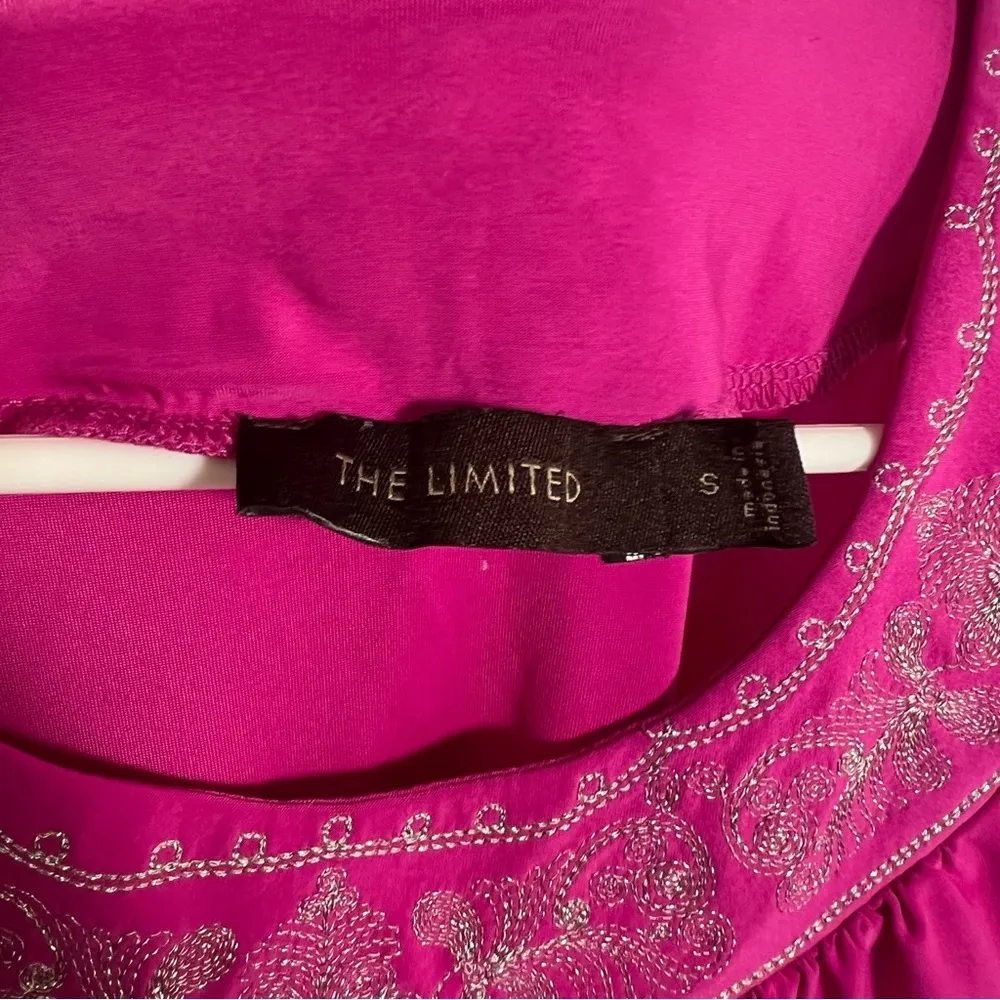 The Limited Sleeveless Blouse Magenta Pink - Image 10