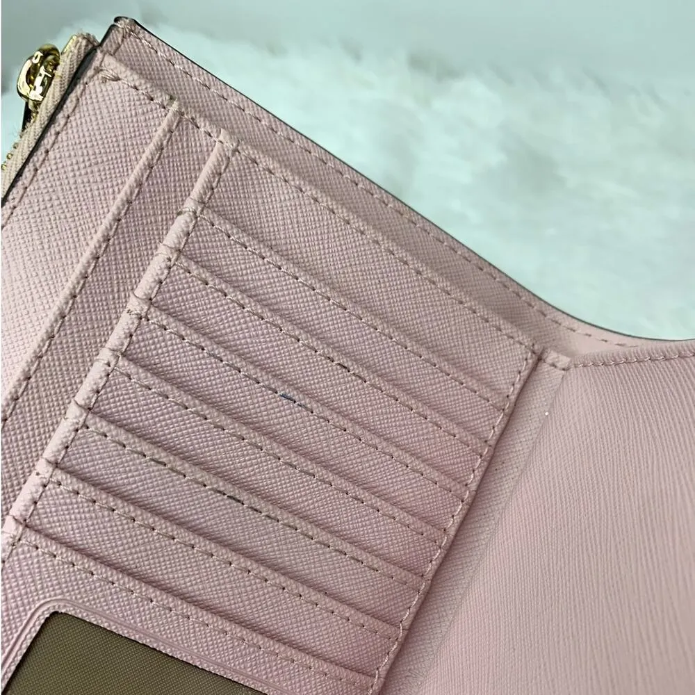 Michael Kors Pink Double Zipper Wristlet / Wallet with Phone Slot - Image 8