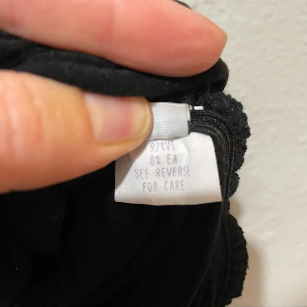 Tracy Reese Y2K Black Gold Ruched Bodycon Tank Mini Dress Womens Small Baddie - Image 6