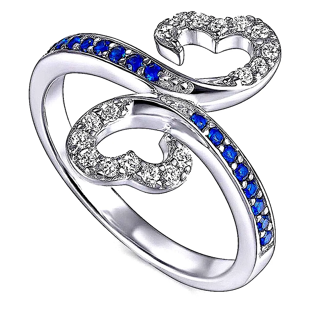 NEW HEART HALO RING, WHITE GOLD PLATED 925 SILVER, LOVE RING, CUTE RING, SIZE 6 - Image 11