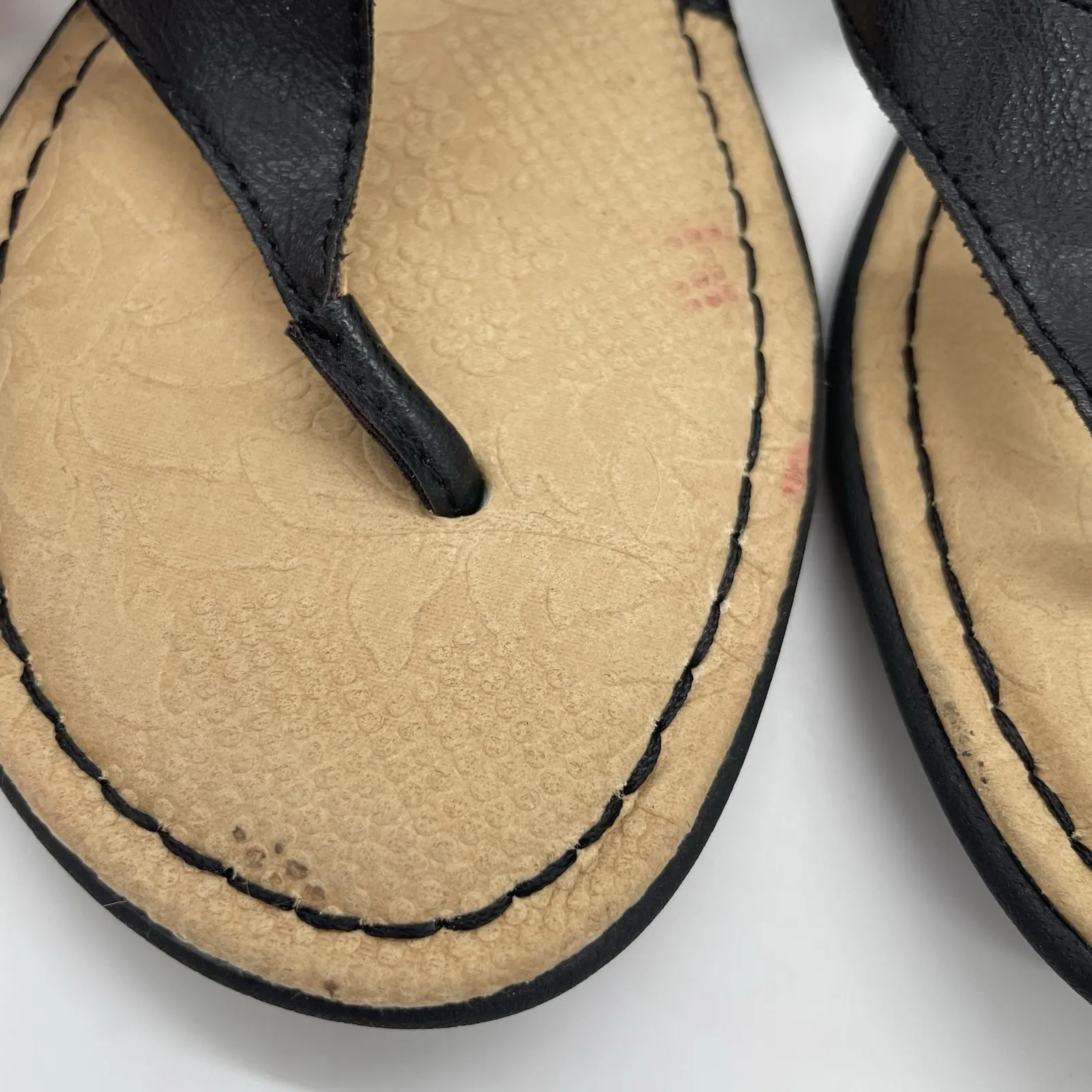 BOC Womens 7 Shoes Black Born Concept Thong Flip Flops‎ Sandals Bow Detail - Image 14