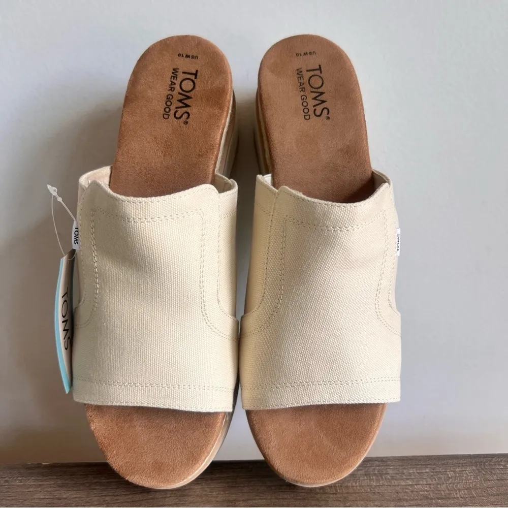 TOMS Adria Women's Platform Slide Sandals Size 10 #B1245 - Image 9