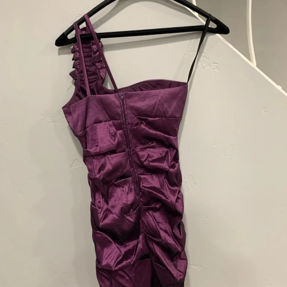 Fiesta Purple Mini One Strap Dress Size M - Image 3
