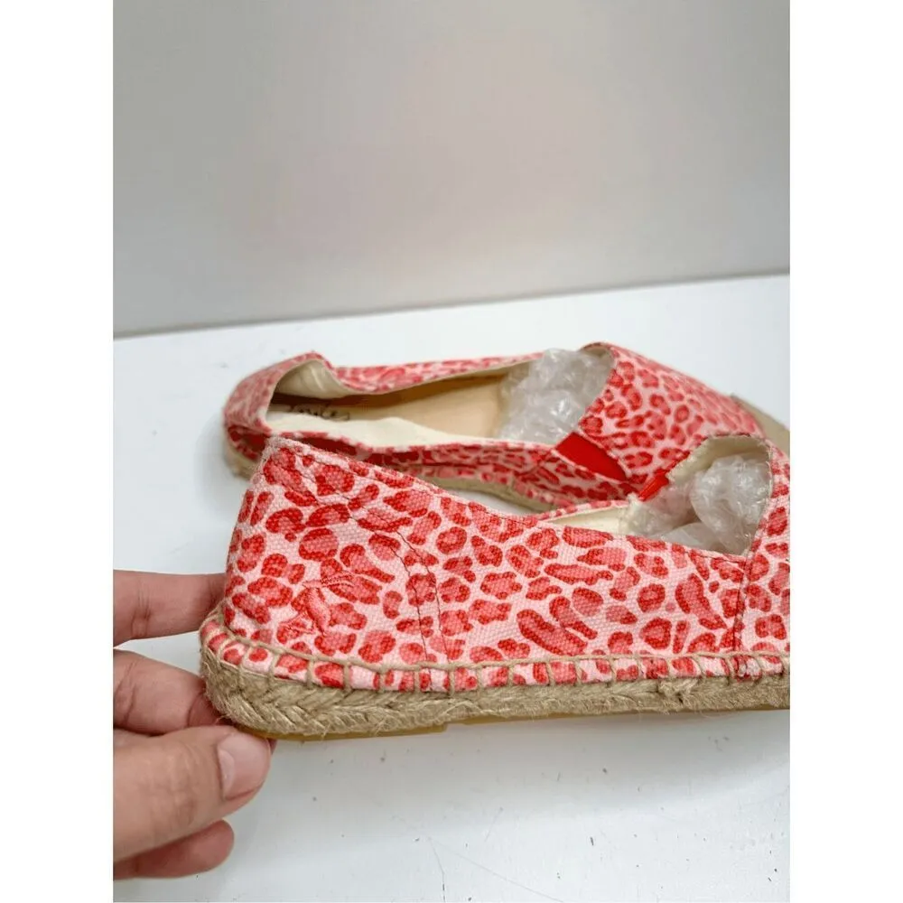 Joules Espadrilles Womens Size 9US Pink Leopard Print Slip On Shelbury Shoes NEW - Image 5