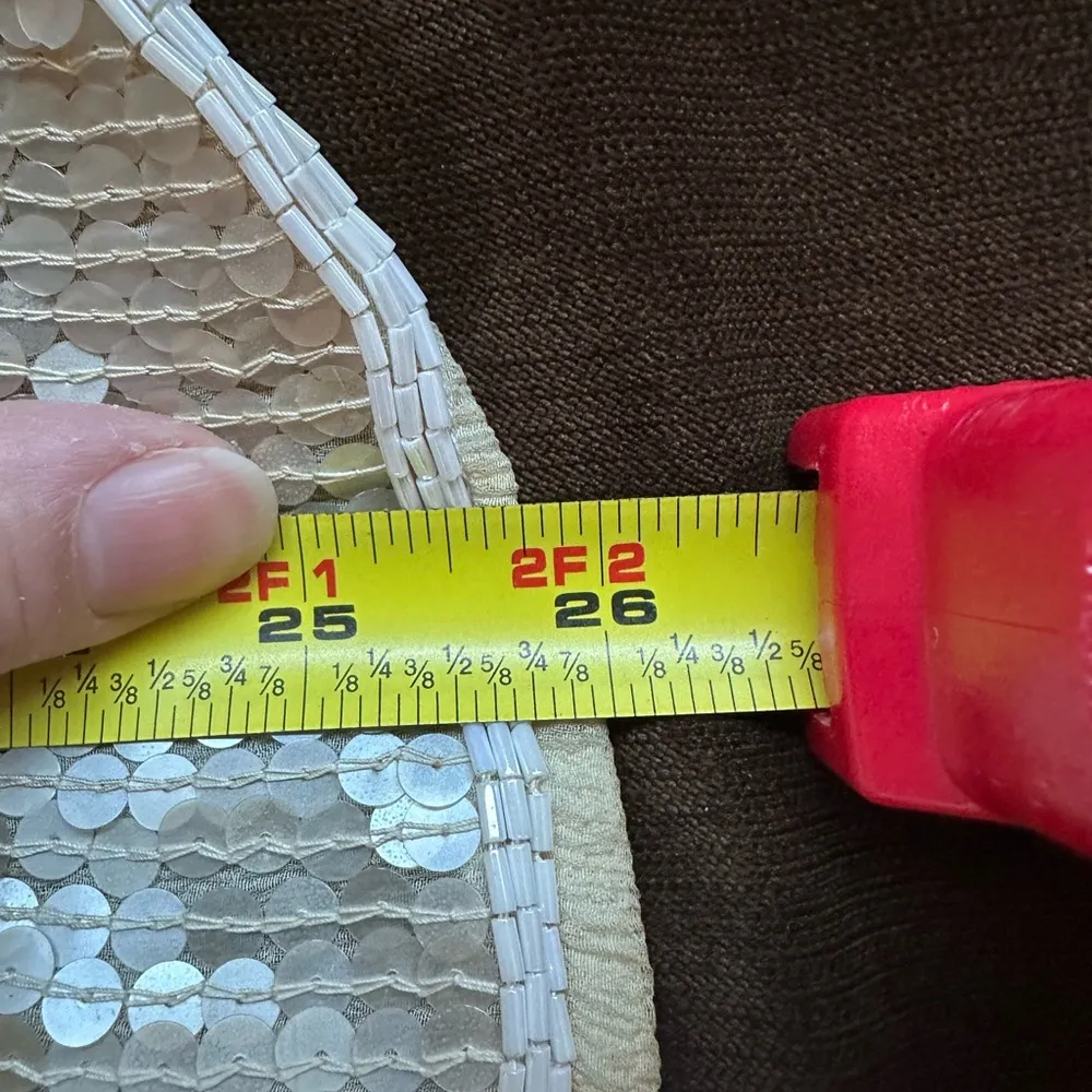 St. Martin Concetta Rafanello Rare Vintage 1985 Multi Color Sequencer Top Sz M/L Silver Size M - Image 14