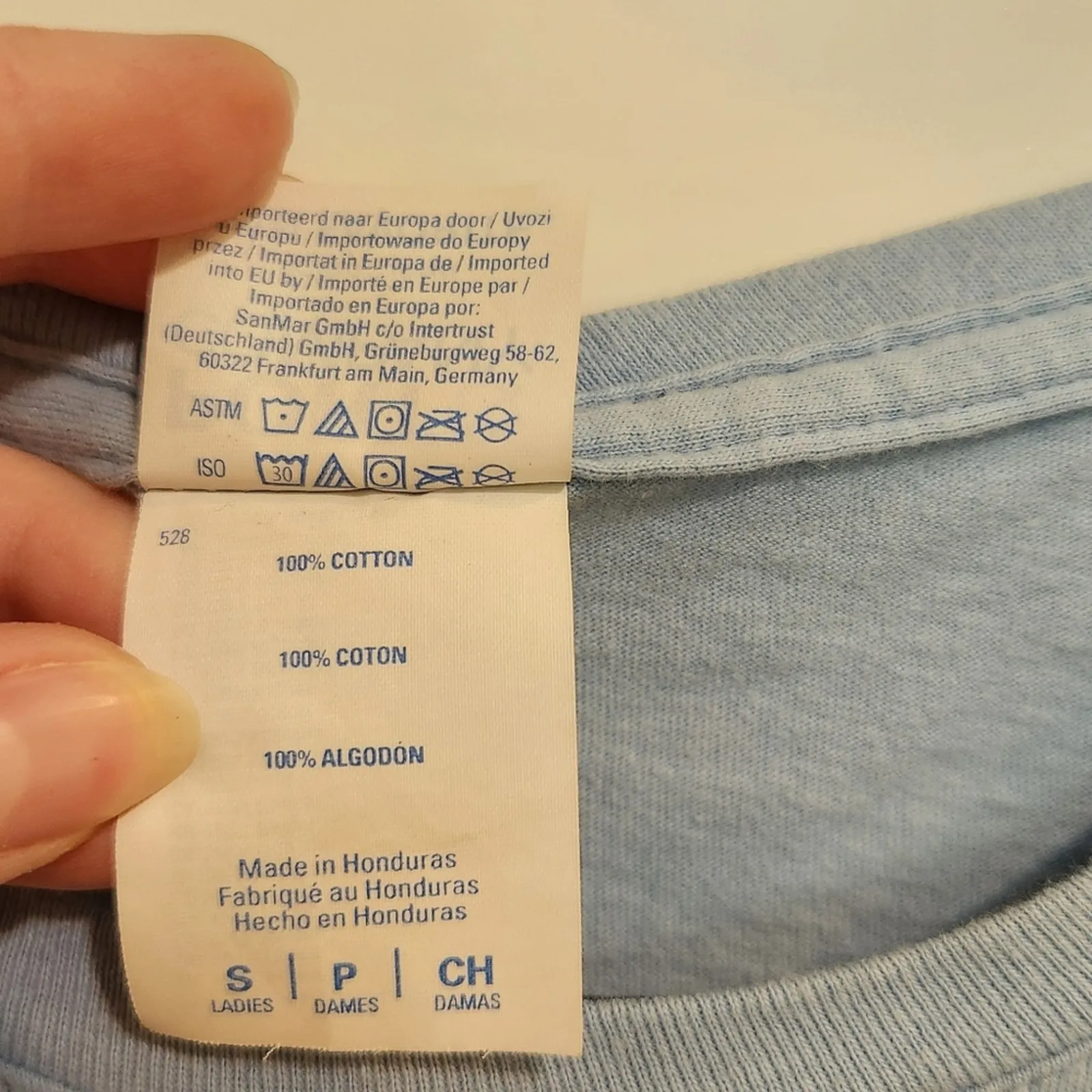 Kawaii Anime Kitty Calico Cute Cat Boba Tea Blue Graphic T-Shirt Size Small - Image 6