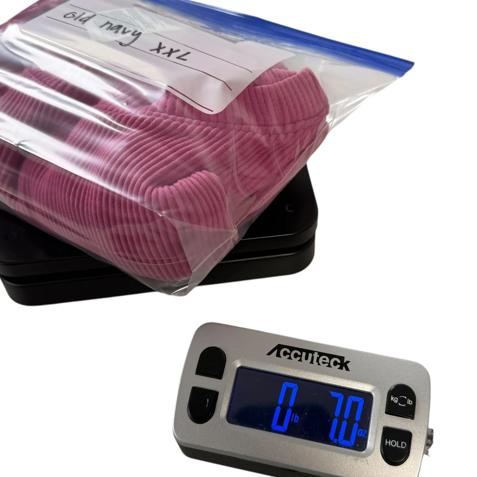 Old Navy Womens Exhale Seamless Fitted Rib T-Shirt Seamless Ribbed Pink XXL - Image 8