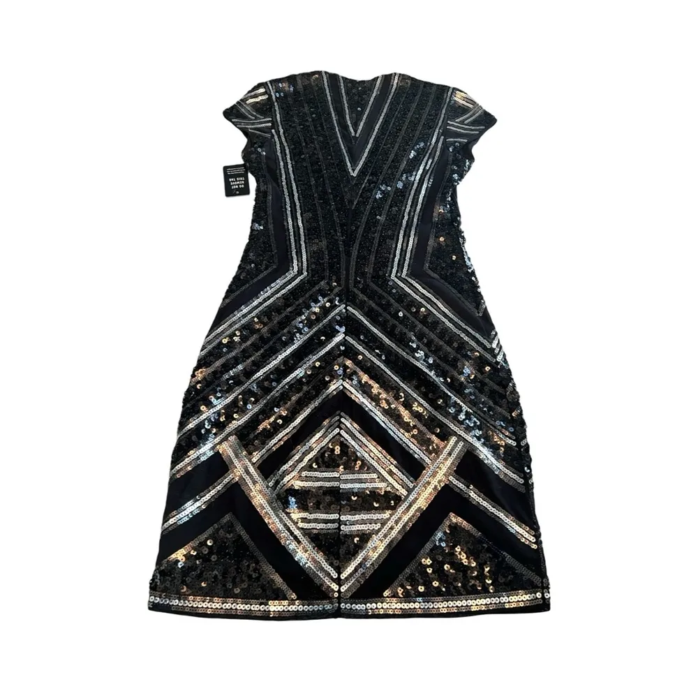 EXPRESS Black Sequin V - Image 3