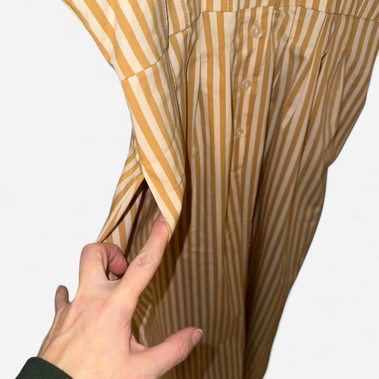 Exquise The Tobie Button-Front Cropped Pleated Jumpsuit - Image 6