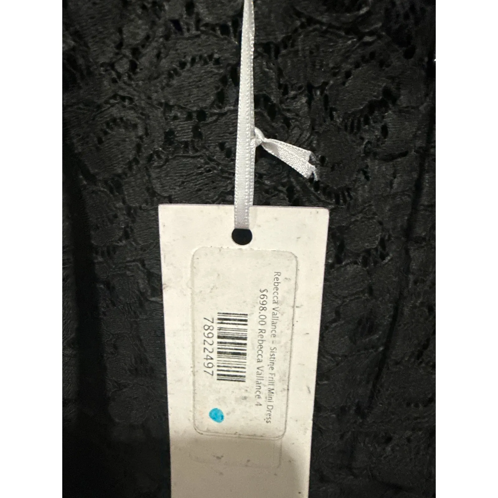 Rebecca Vallance Sistine Frill Mini Dress Size 4 New‎ with Tags Black - Image 7