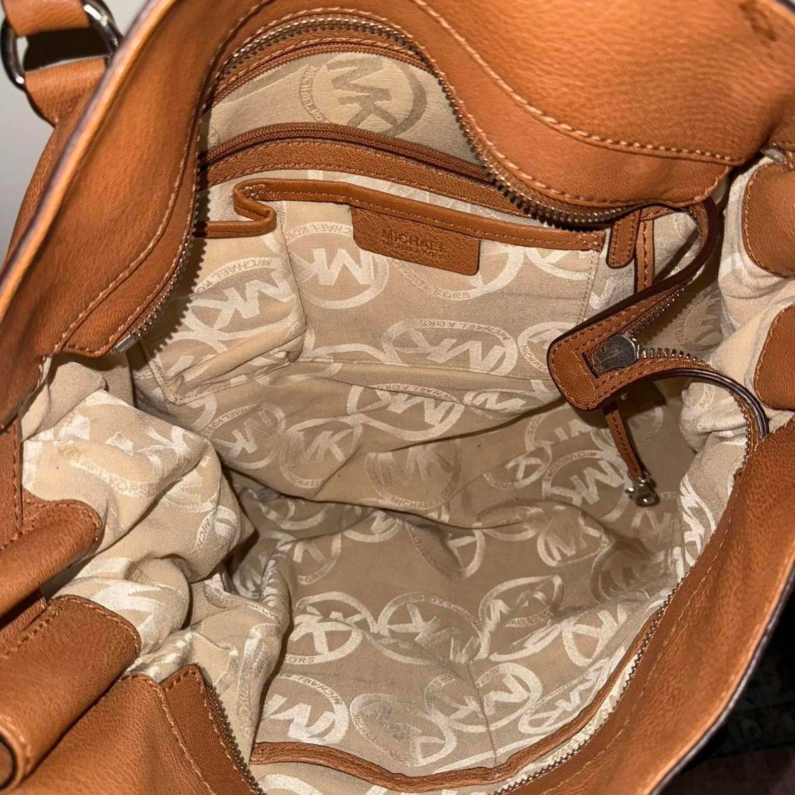 Michael Kors Hamilton Large Tote Bag - Brown Leathe - Image 4