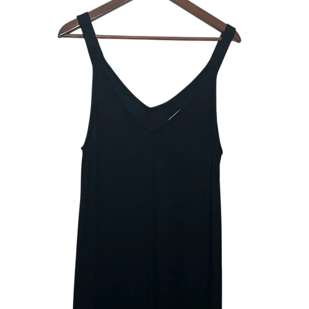 Eberjey Elon Bound Women’s Medium Black V Neck Sleeveless Jumpsuit - Image 4
