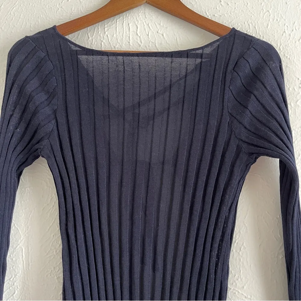 Free People Jasmine Sweater - Navy  Size M - Image 6