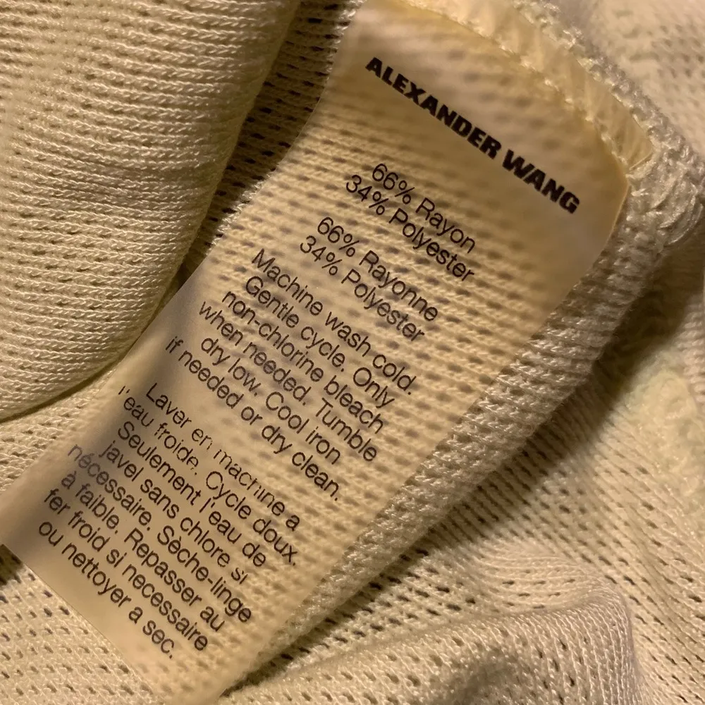 T by Alexander Wang Asymmetric Long Sleeve Top - Image 4