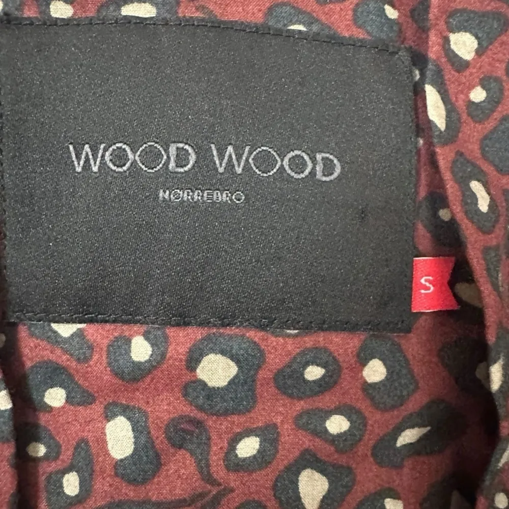 Wood Wood Paper Bag Leopard Eye Skirt Small Burgundy Black Pockets Whimsical - Image 10