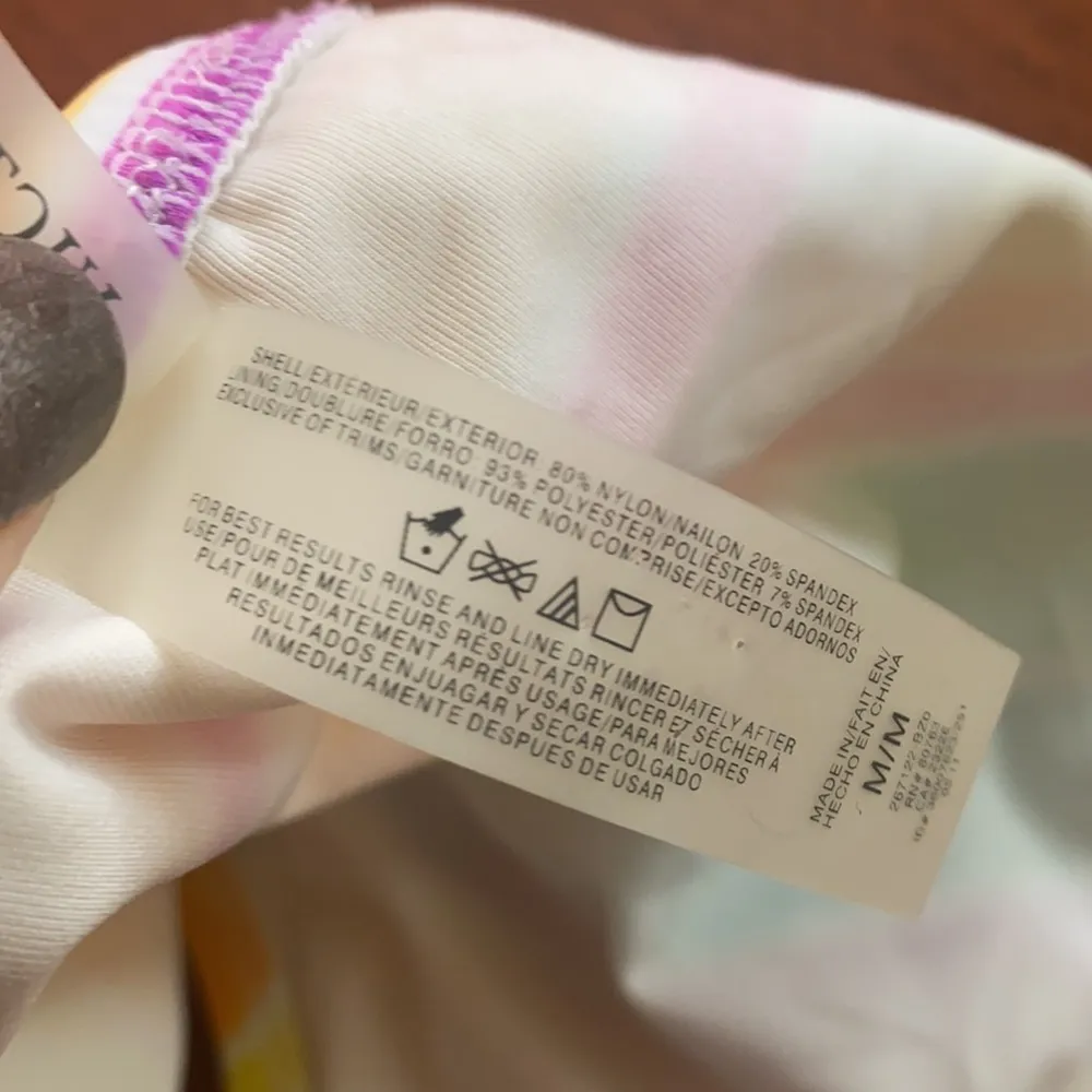 Victoria’s Secret Bikini Bottom Rainbow Stripe Swimsuit Swim M Medium - Image 6