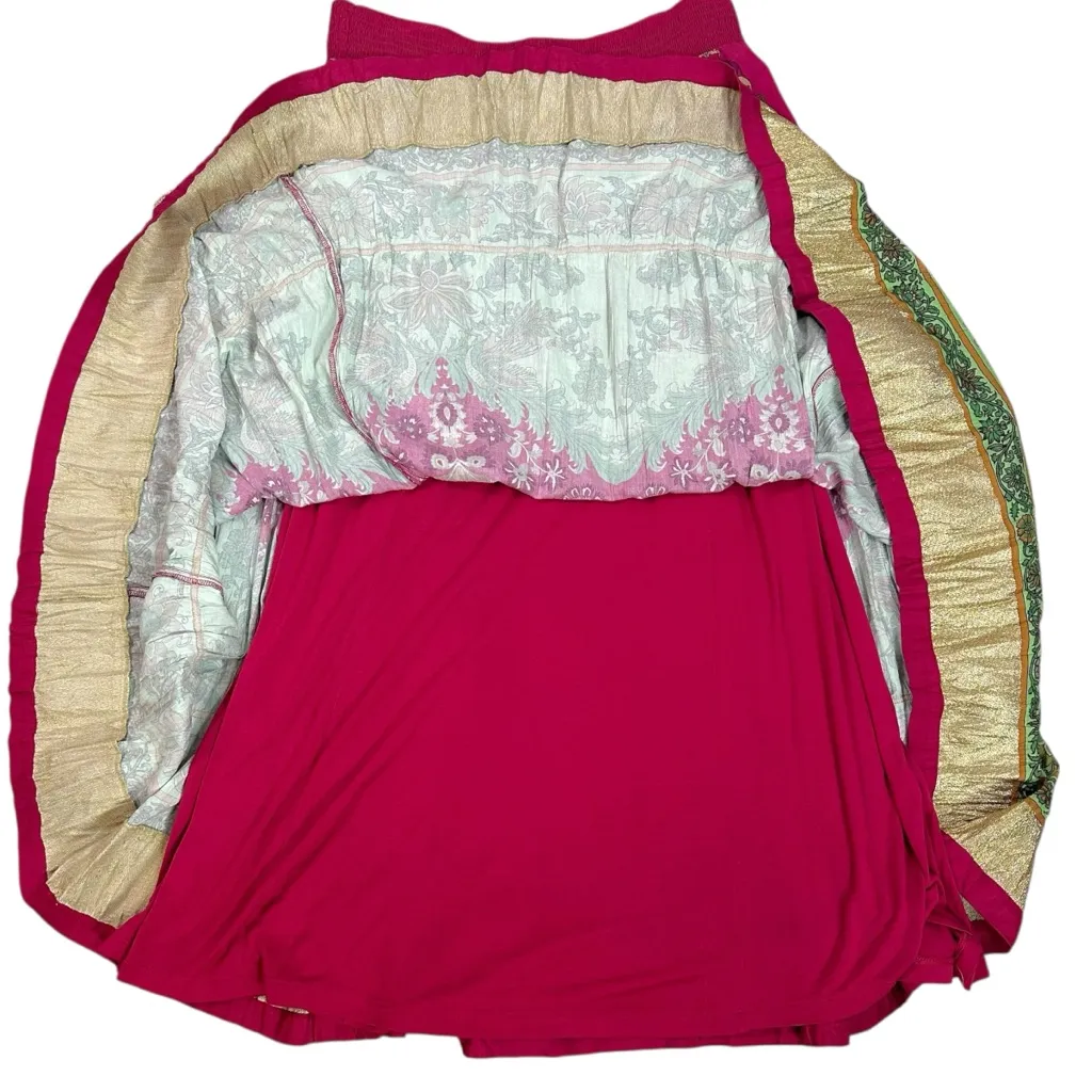 Soft Surroundings Bohemian Exotic Alfonso Del Mar Long Maxi Skirt Size Large - Image 8