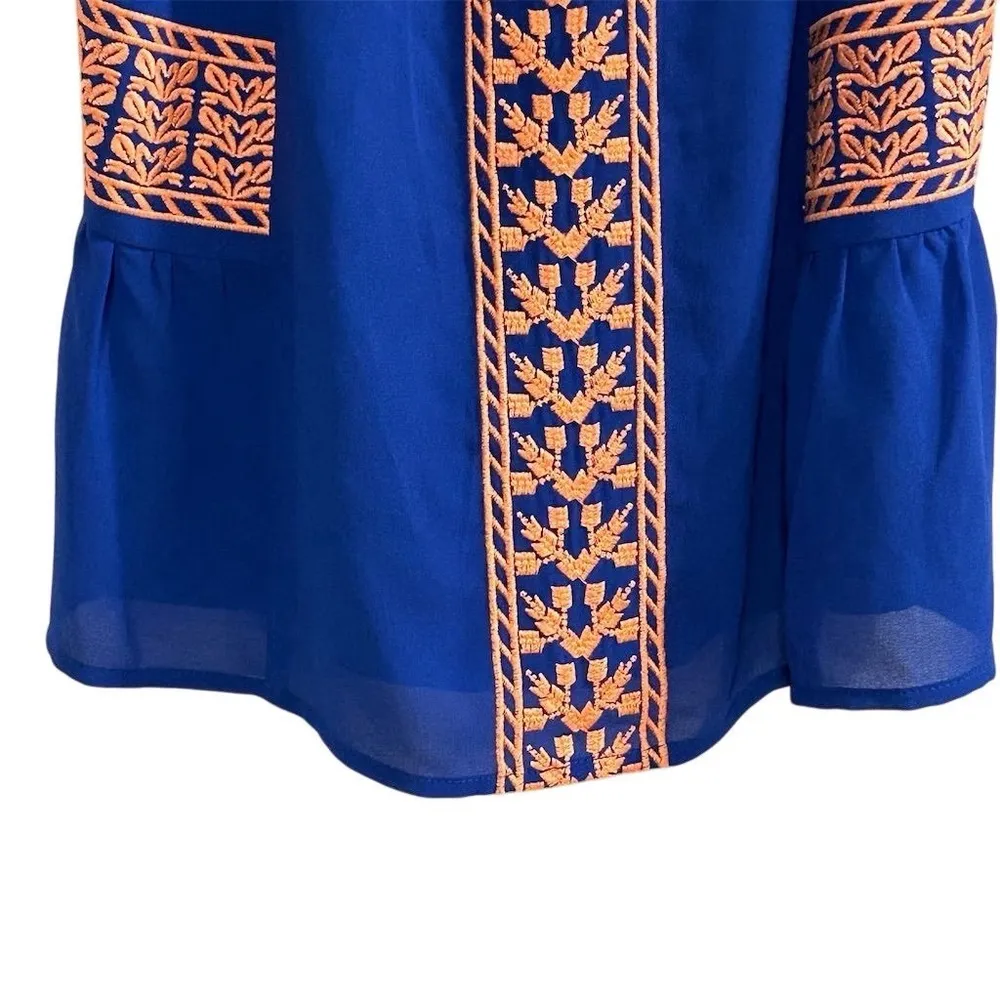 Skies Are Blue Women's Embroidered Lace Trim Tank Top Size S Casual - Image 4