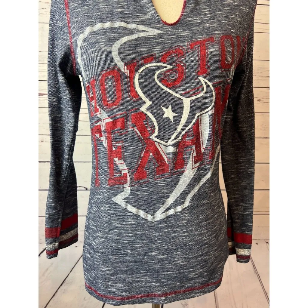 Majestic Houston Texans NFL Football Womens Shirt‎ Medium Long sleeve - Image 2