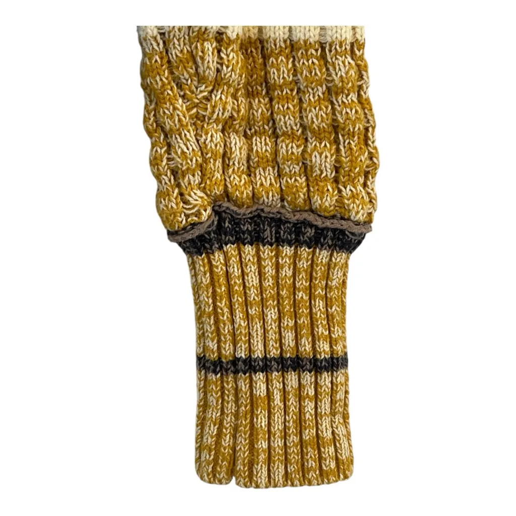 BDG Urban Outfitters Yellow Green Grey Kellan Striped V Neck Cardigan Size Small - Image 5