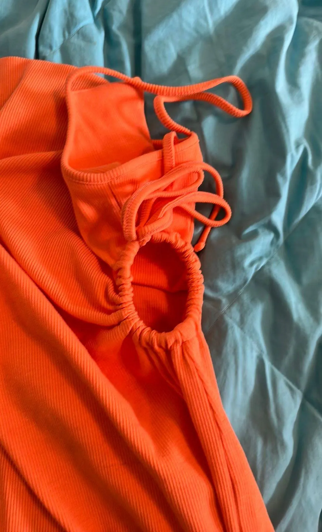 ZARA Orange Dress - Image 4