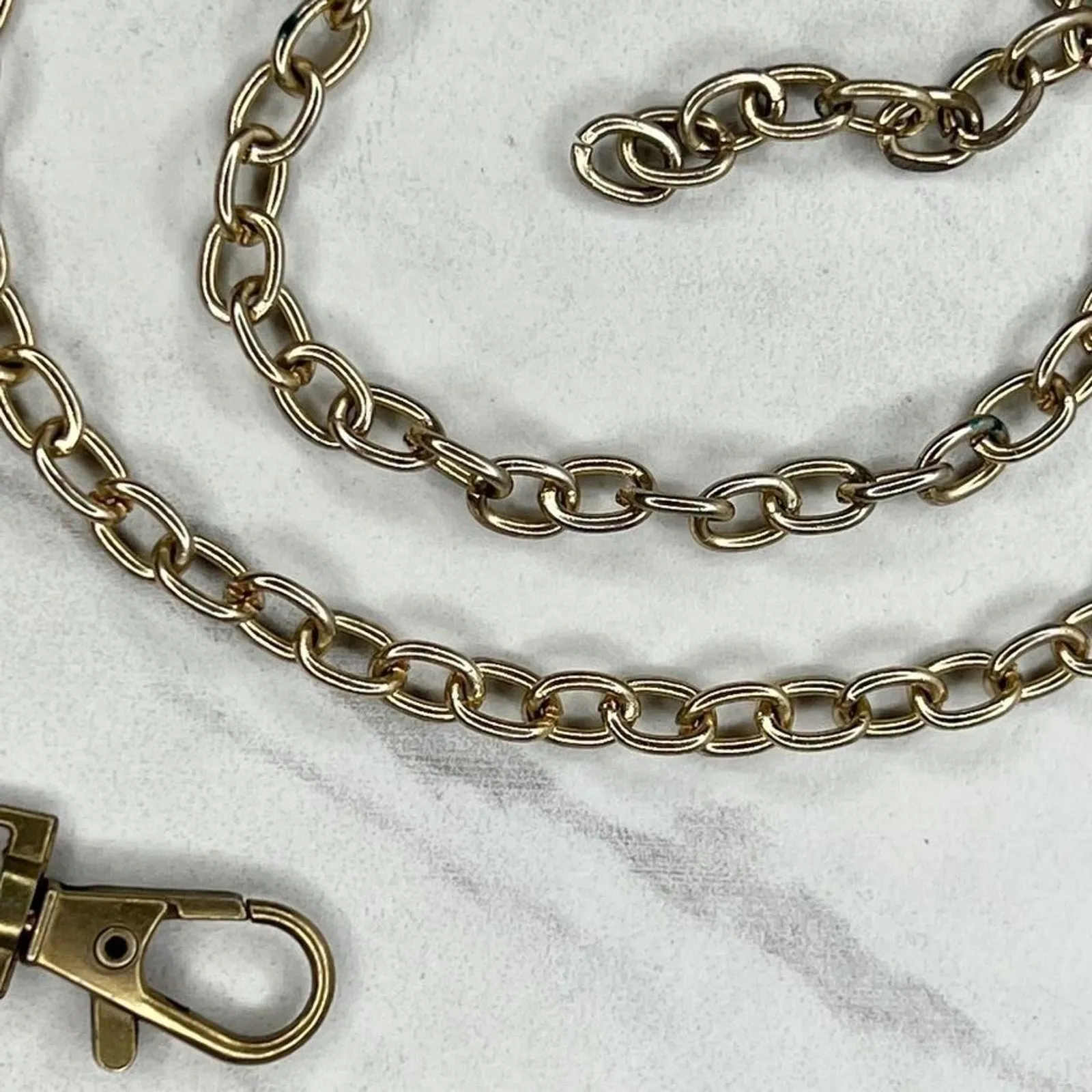 Gold Tone Simple Basic Chain Link Belt XS/Small (XS/S) ✨ - Image 6