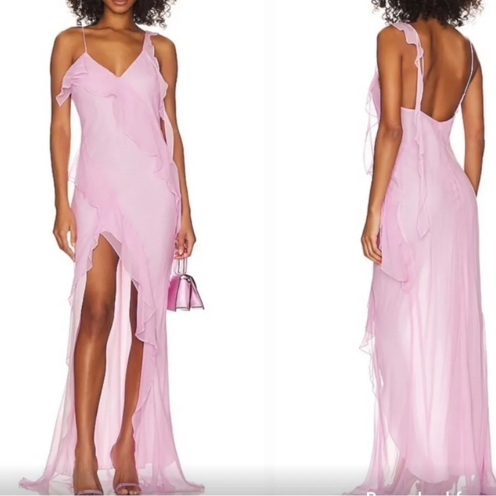 Amanda Uprichard X Revolve Cassilda Gown in Baby Pink - Image 2