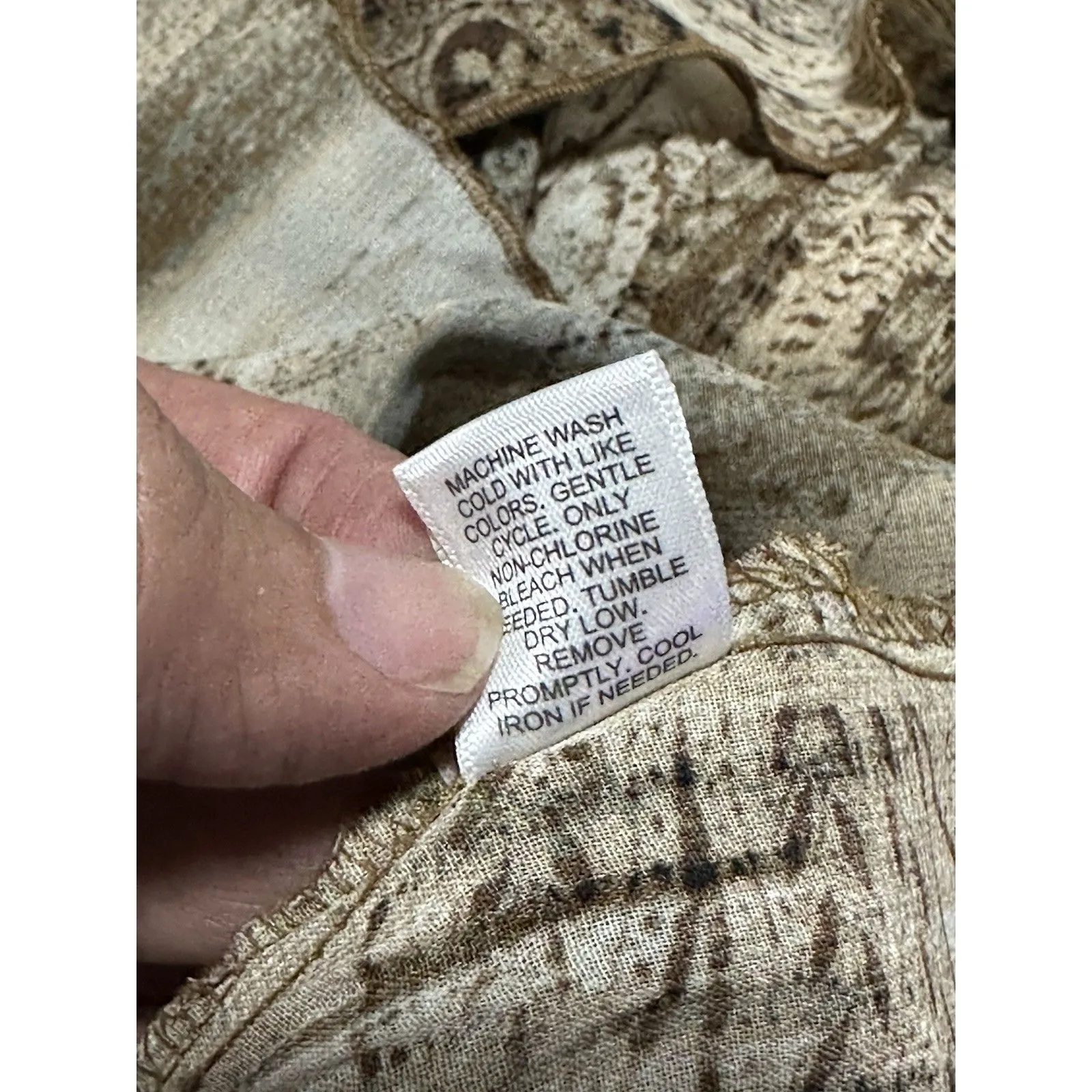 Cato Animal Print Ruffle Pleated Long Sleeve Blouse, Size XL - Image 7