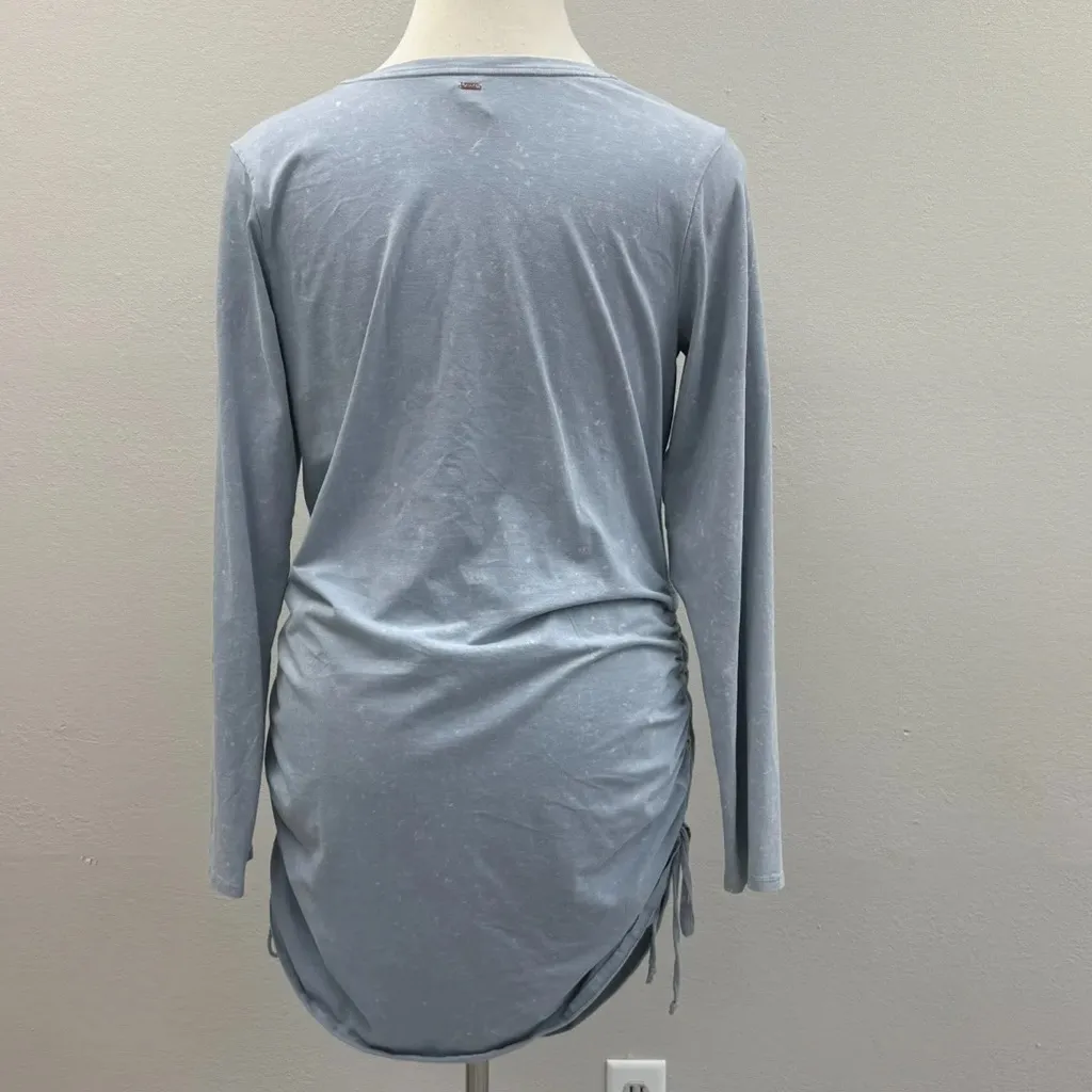 Victoria's Secret PINK Blue Long Sleeve Mini T-shirt Dress - Size XXL - Image 3