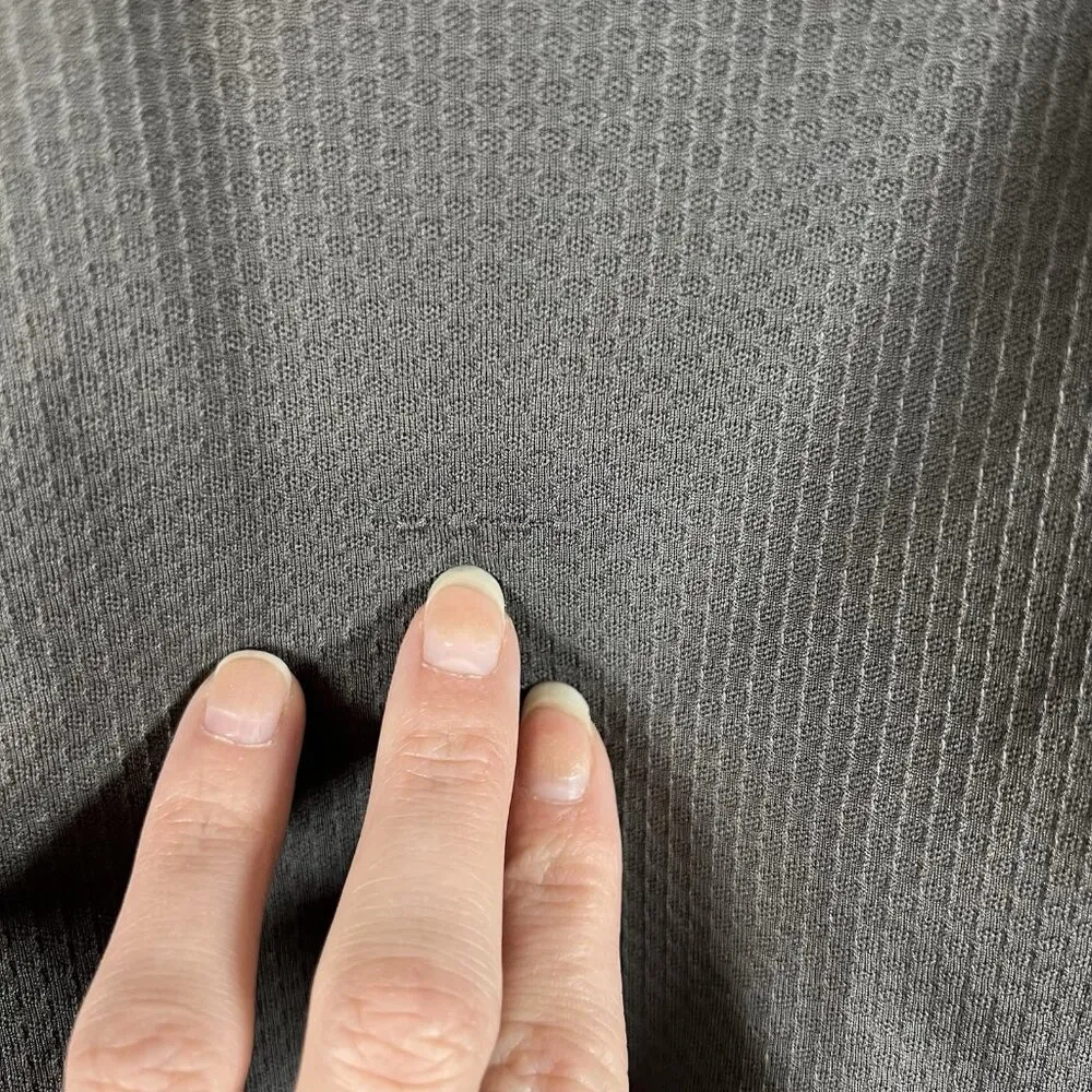 North Face Women's Size M W/flaws Flight Series Gray Neon yellow trim Thumb hole - Image 10