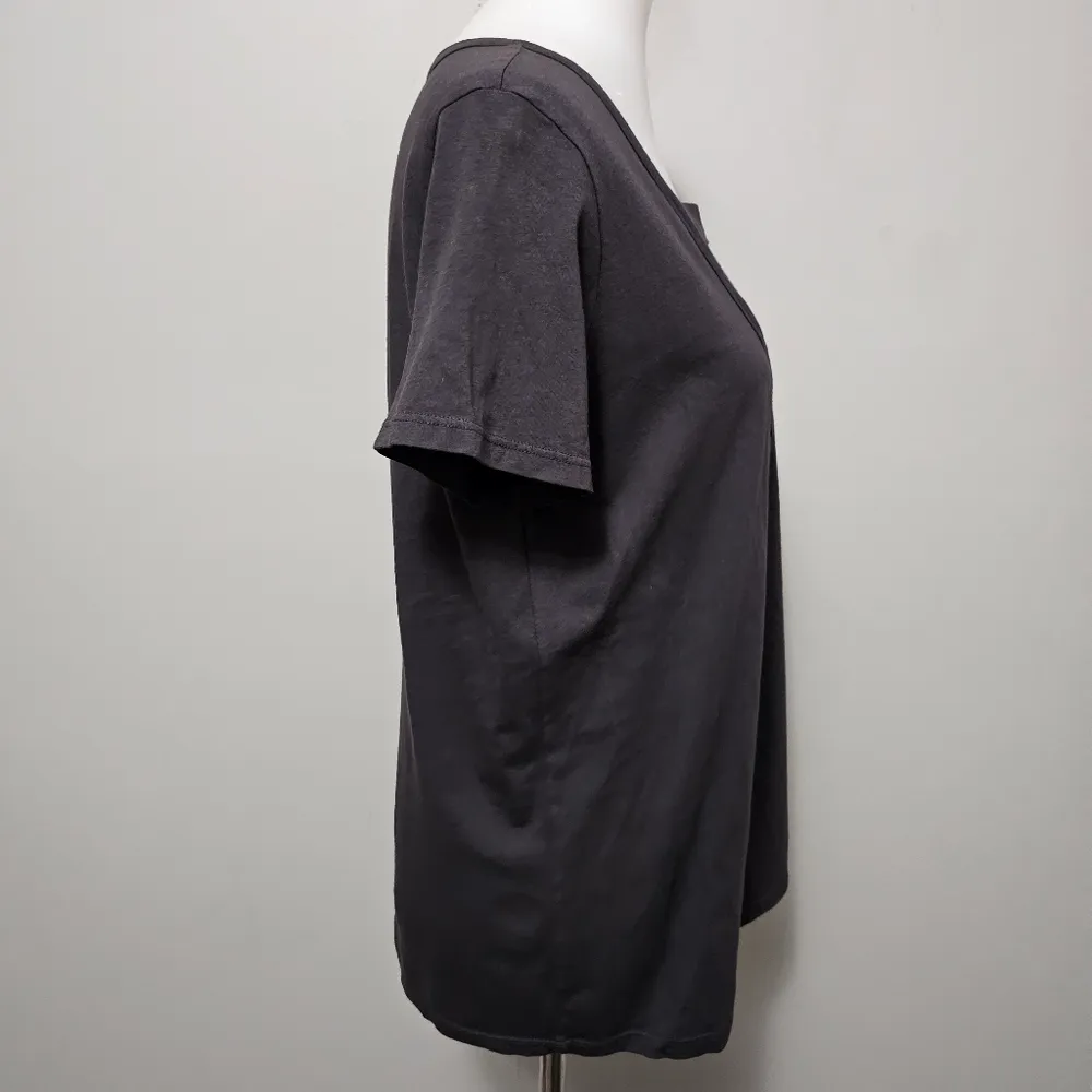 Buckle Gilded Intent Charcoal Ladder Neck Top Size Small - Image 5