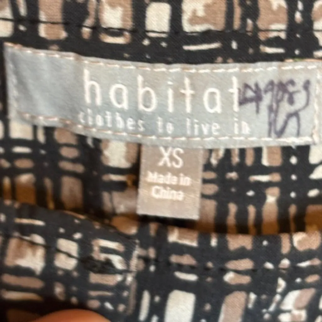 Habitat Blazer Pants Set Women's Size XS Extra Small Plaid Wide Leg Brown - Image 8