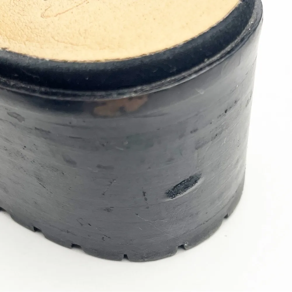 CROWN VINTAGE Faux Leather Snakeskin Embossed Slip On Mules, Size 6 - Image 8