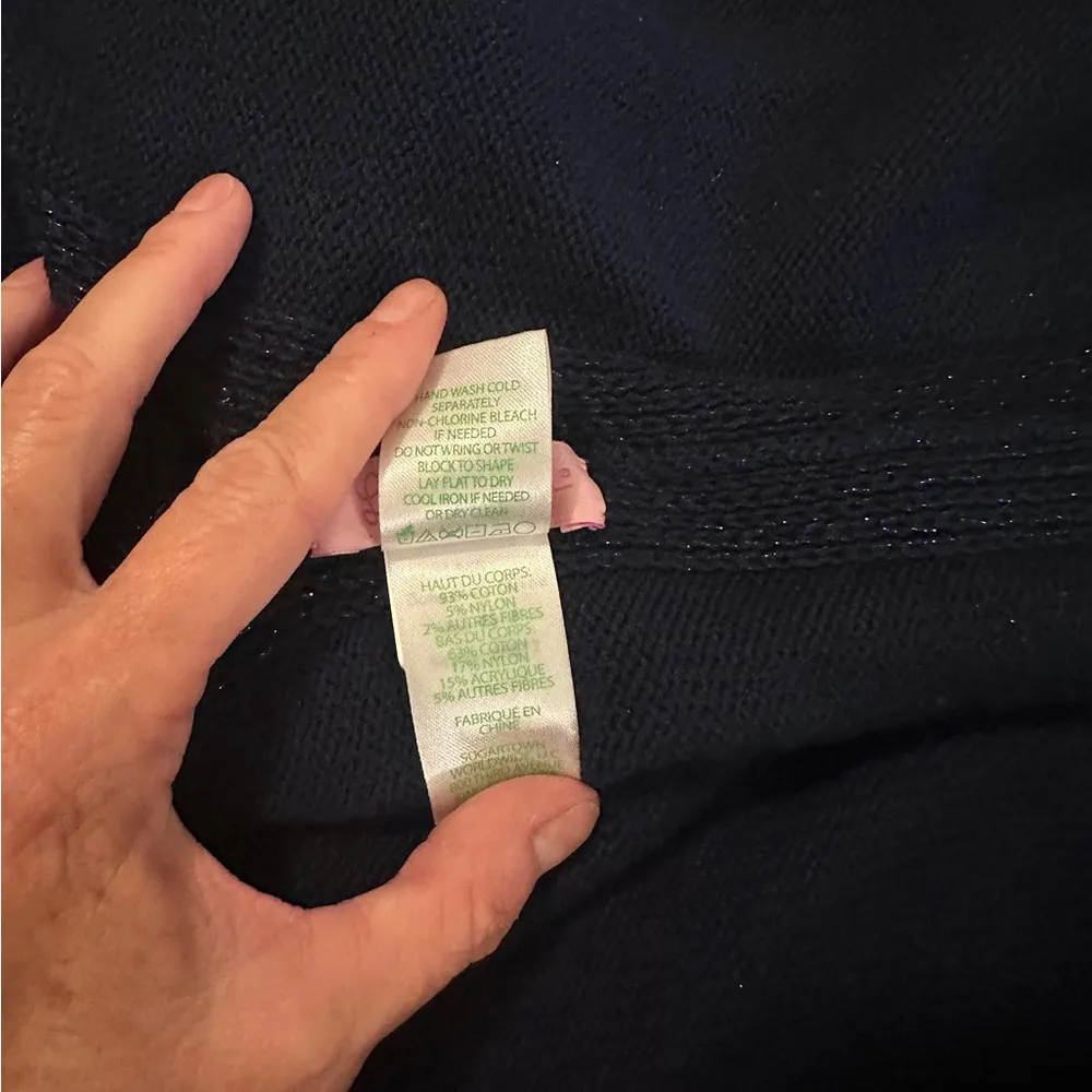 Navy Blue Fringe wrap lilly - Image 7