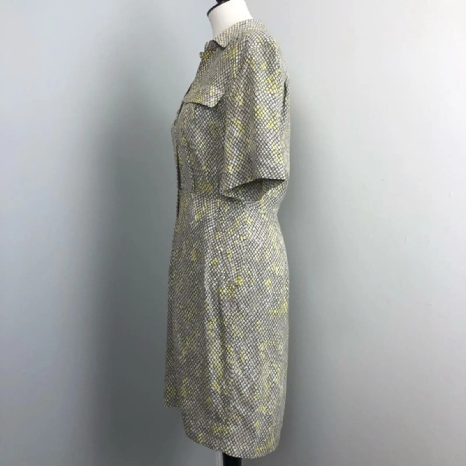 Equipment Femme Axelle Reptile Animal Print Short Sleeve Shirt Dress Sz 4 - Image 7