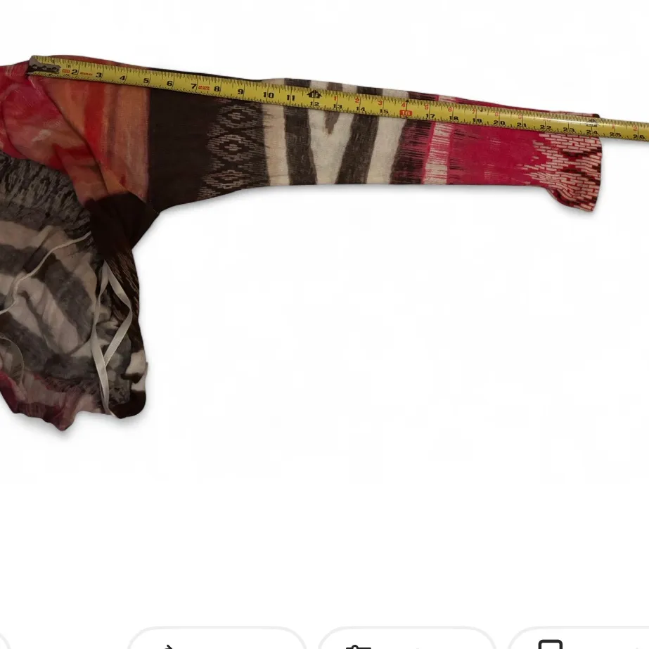 Chicos Open Front Cardigan Sweater Multicolor Striped  Size 1 Medium Knit - Image 8