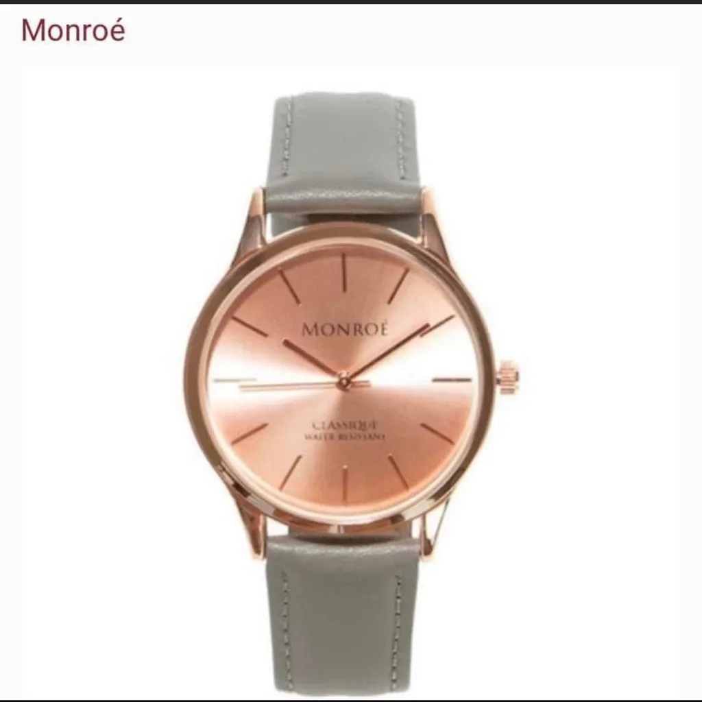 New in packaging Monroe‎ Classique Watch in Sunburst Solerose Gray - Image 2