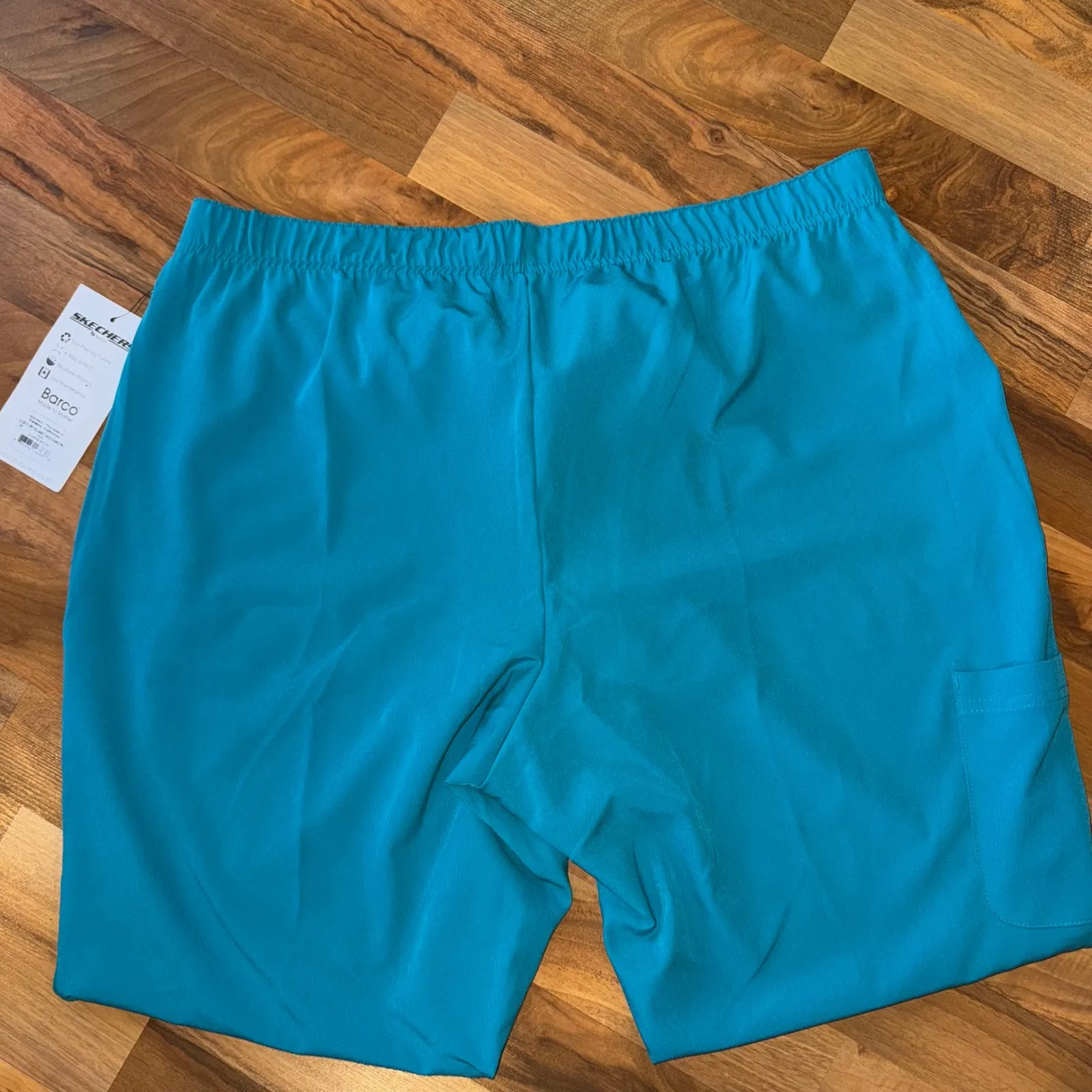 Skechers by Barco Teal Relaxed Fit Drawstring Scrub‎ Pant Women 2XL Petite new Green Size undefined - Image 4