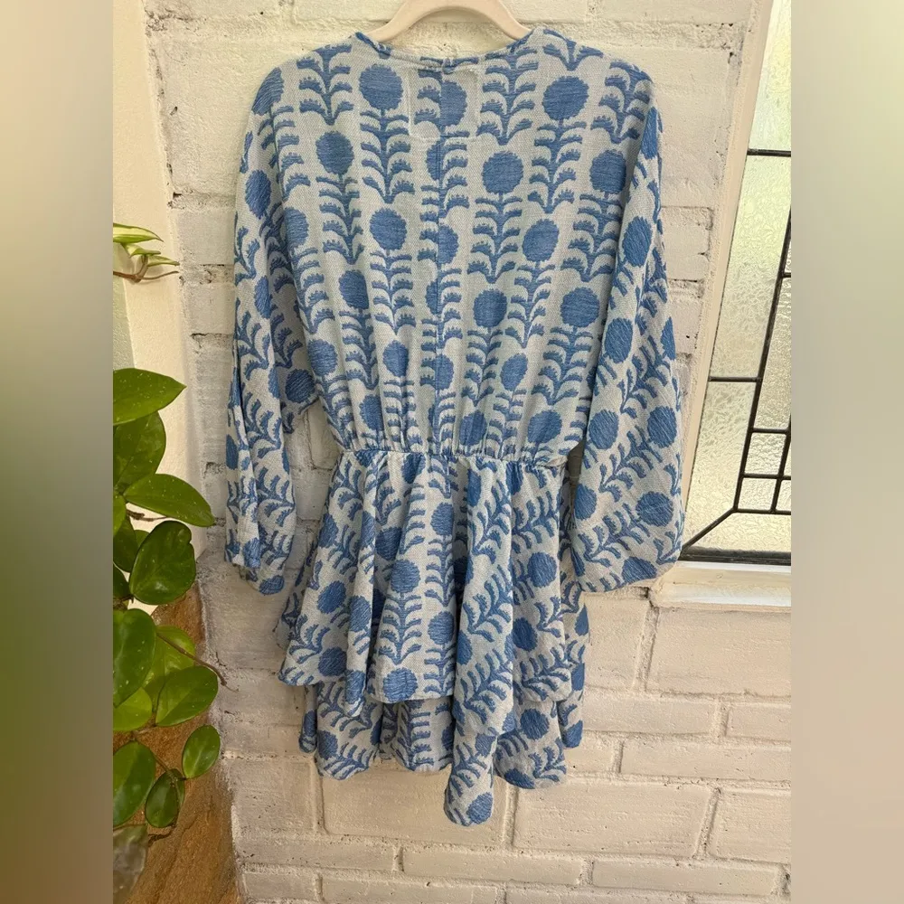 Pearl & Caviar Blue and greyish Patterned Garment - Image 9