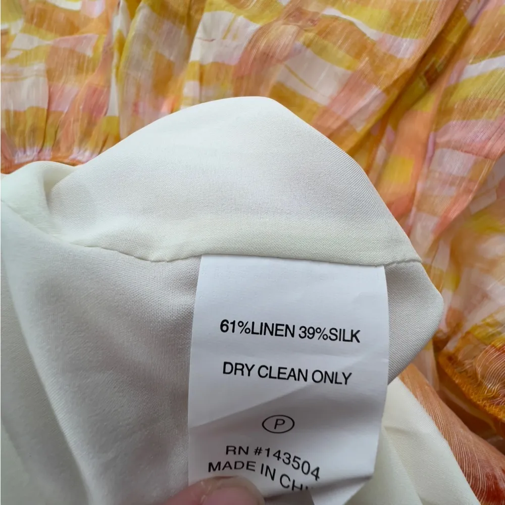 NWT Marie Oliver Prima Linen & Silk-Blend Maxi Dress Sz S - Image 9