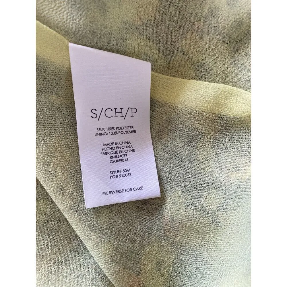 CABI Positano Small Blouse 5041 Layered Yellow Floral Top Cottagecore Spring‎ - Image 7