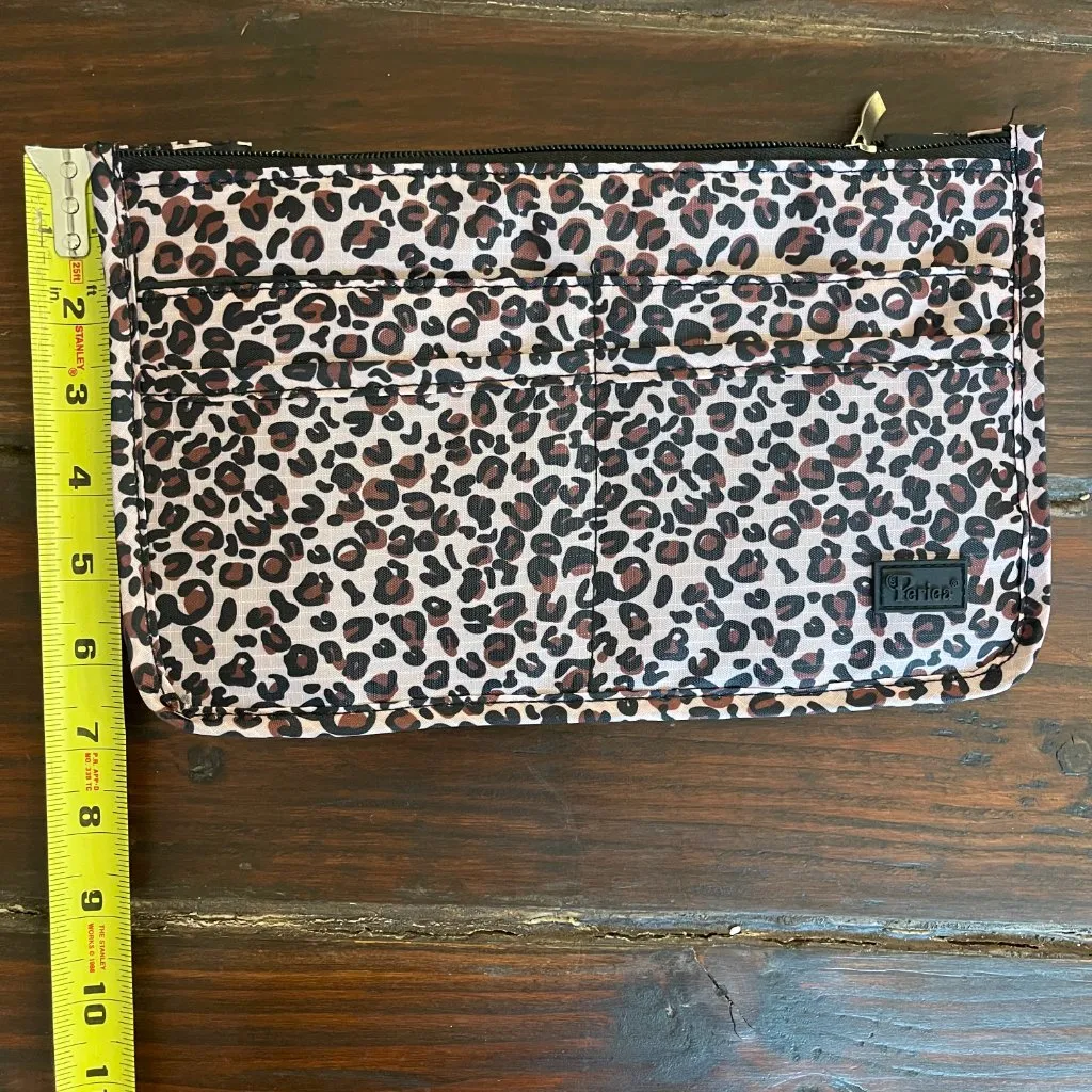 NWT Periea Leopard Print Purse Organizer Pink - Image 6
