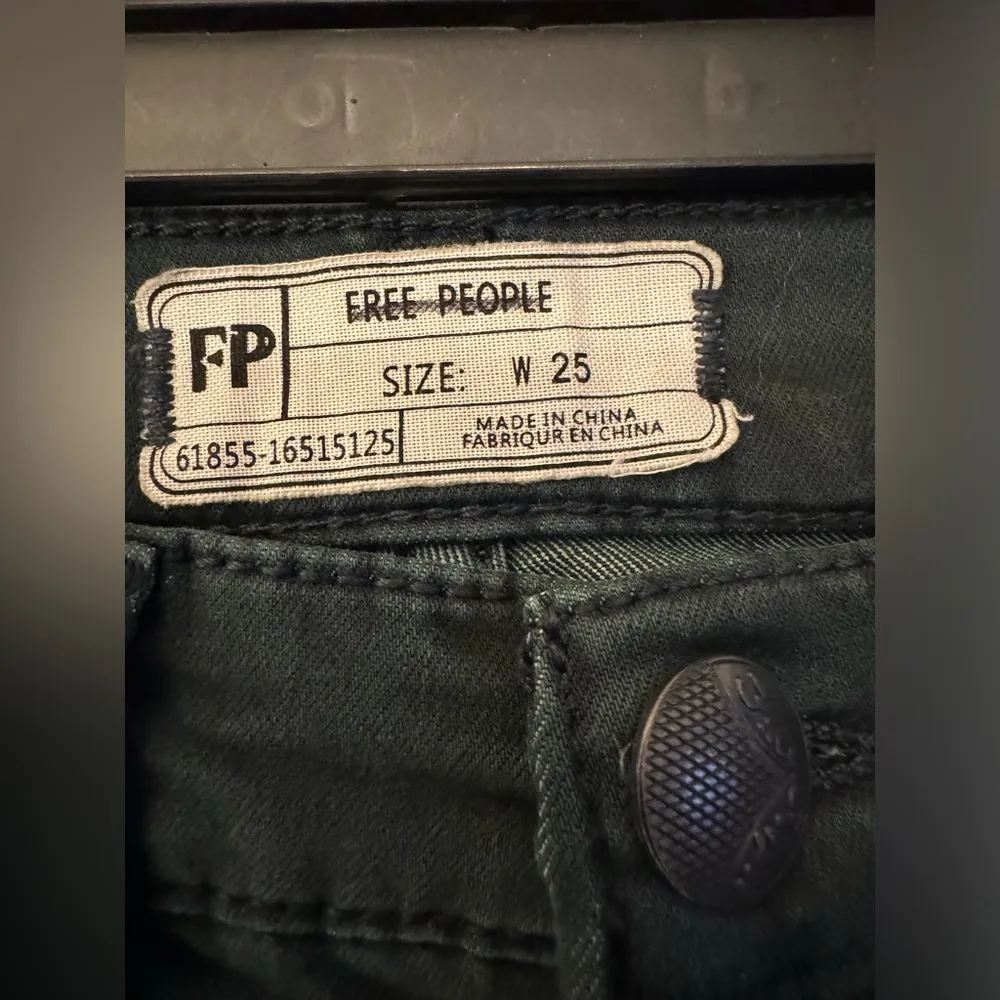Free People Womens Teal Green Jeans Size 25 - Image 6