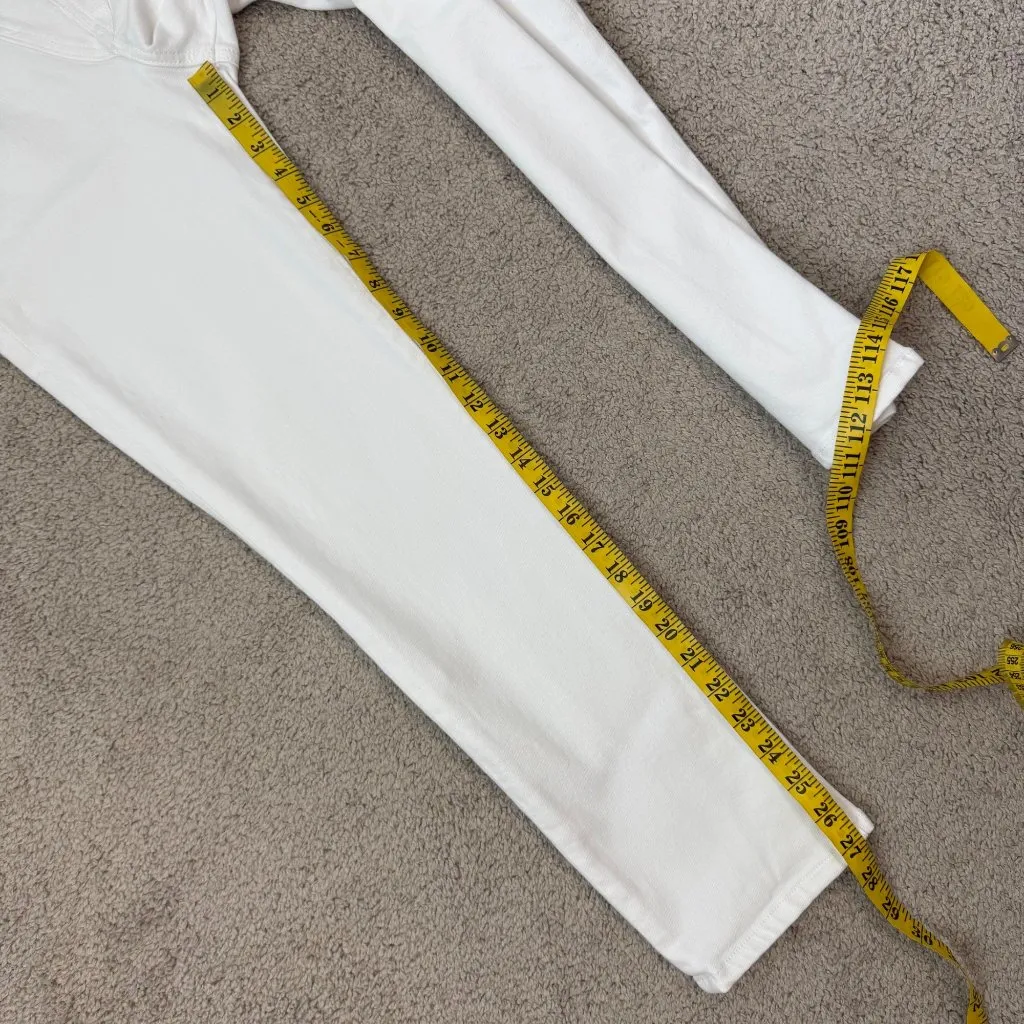 Good American‎ Stylish High Waisted Pants Womens Size 8/29 White - Image 9