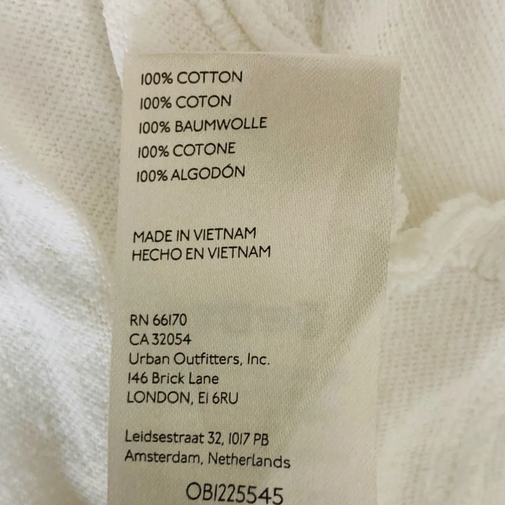 We the Free cotton slub slightly sheer short sleeved white oversized t-shirt. L - Image 5