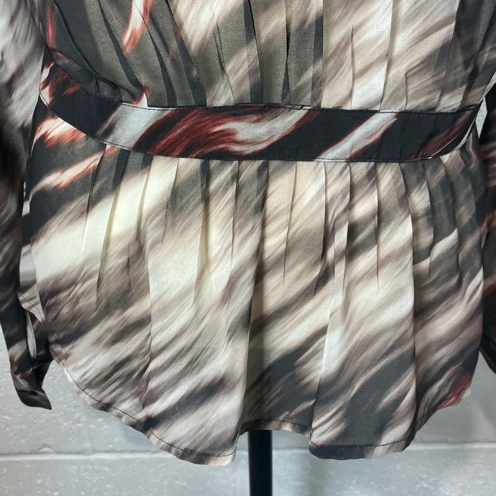 Hinge Long Sleeve Peplum Blouse - Image 7