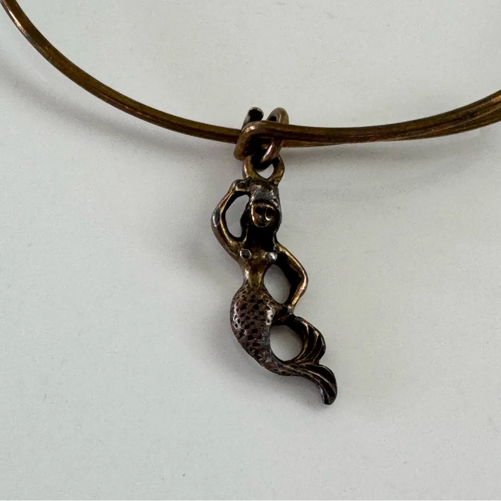 Alex and Ani Gold Mermaid Charm Adjustable Bracelet - Image 3