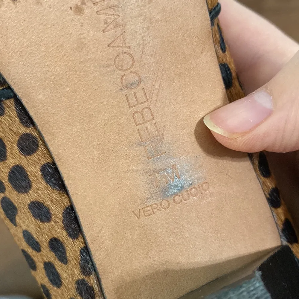 Rebecca Minkoff cheetah print calf hair smoking heeled loafers size 7 - Image 56