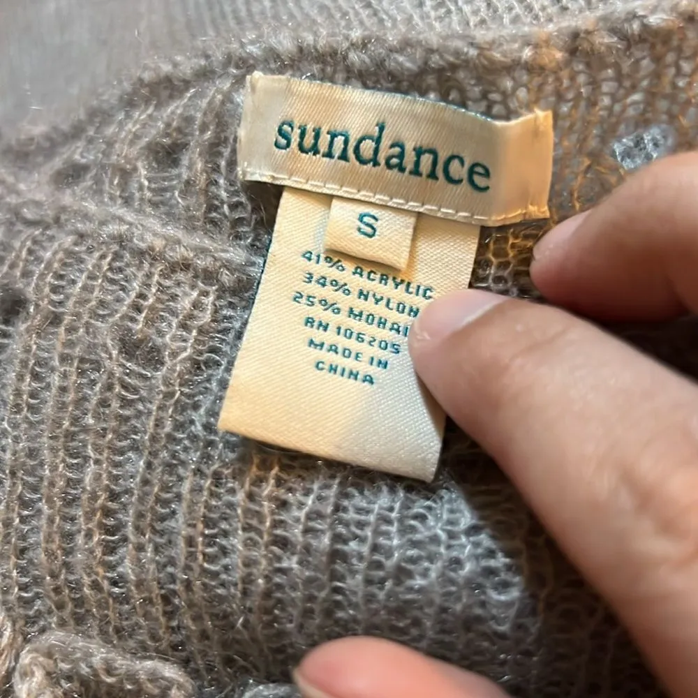 Sundance Gossamer Beauty Pullover small Gray - Image 10