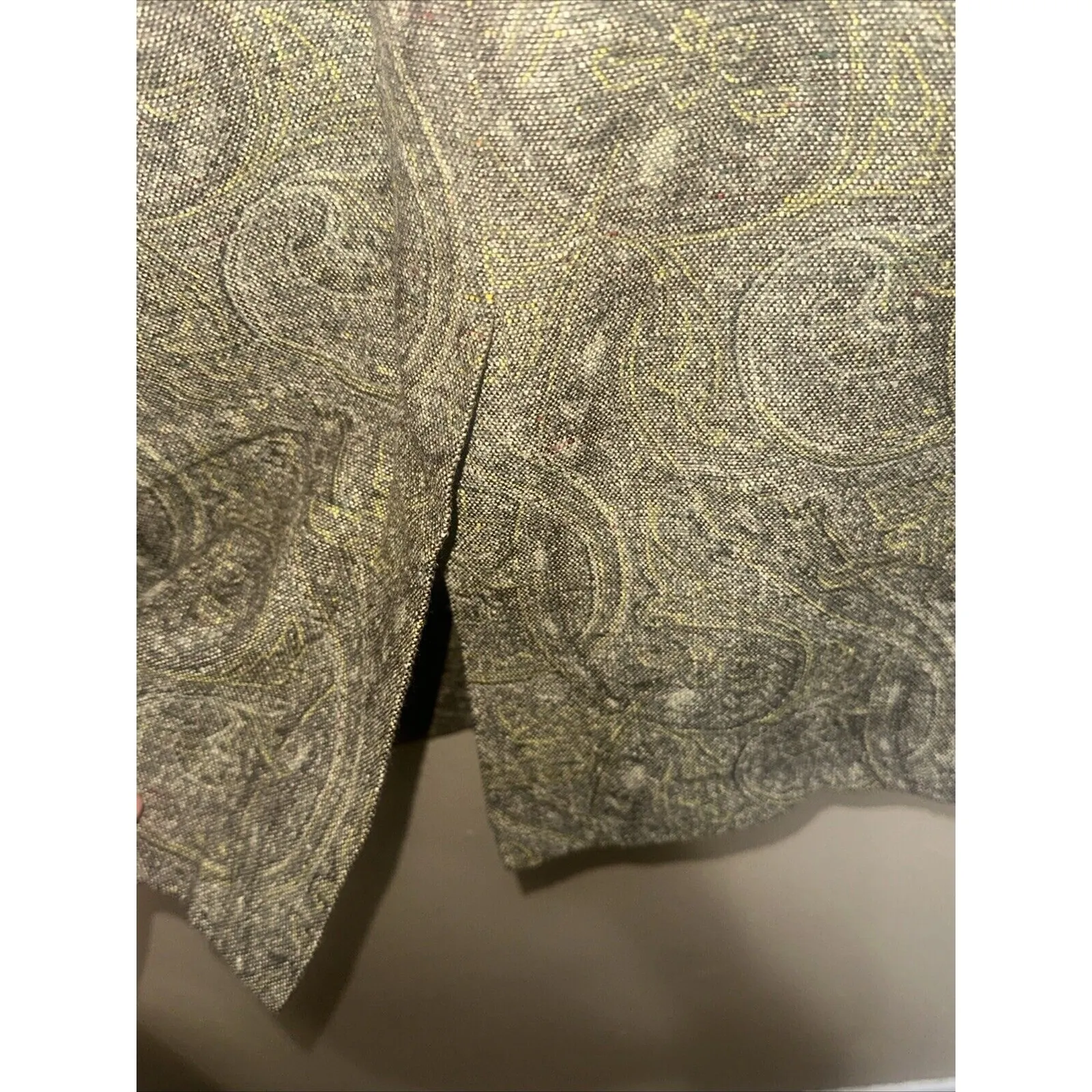Karen Scott Paisley Print Button Front Jacket Career Office Coat Size 14 - Image 7
